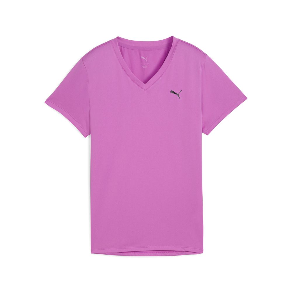 Puma W TAD ESSENTIAL VNECK Tee - violett