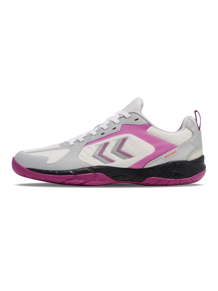Hummel Speed Court - bright white/cattleya orchid