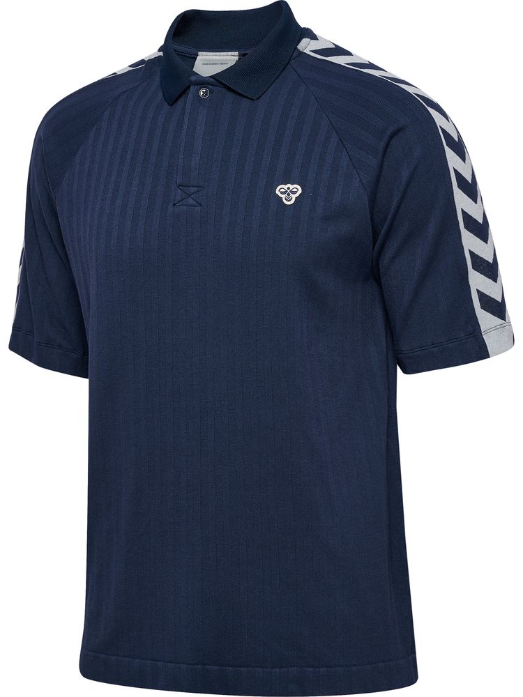 Hummel Hmlarchive Loose Polo Shirt S/S - black iris