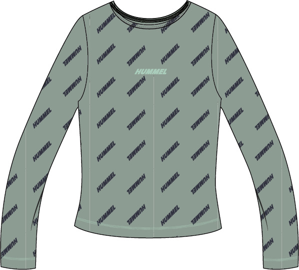 Hummel Hmlsilje Top L/S - iceberg green