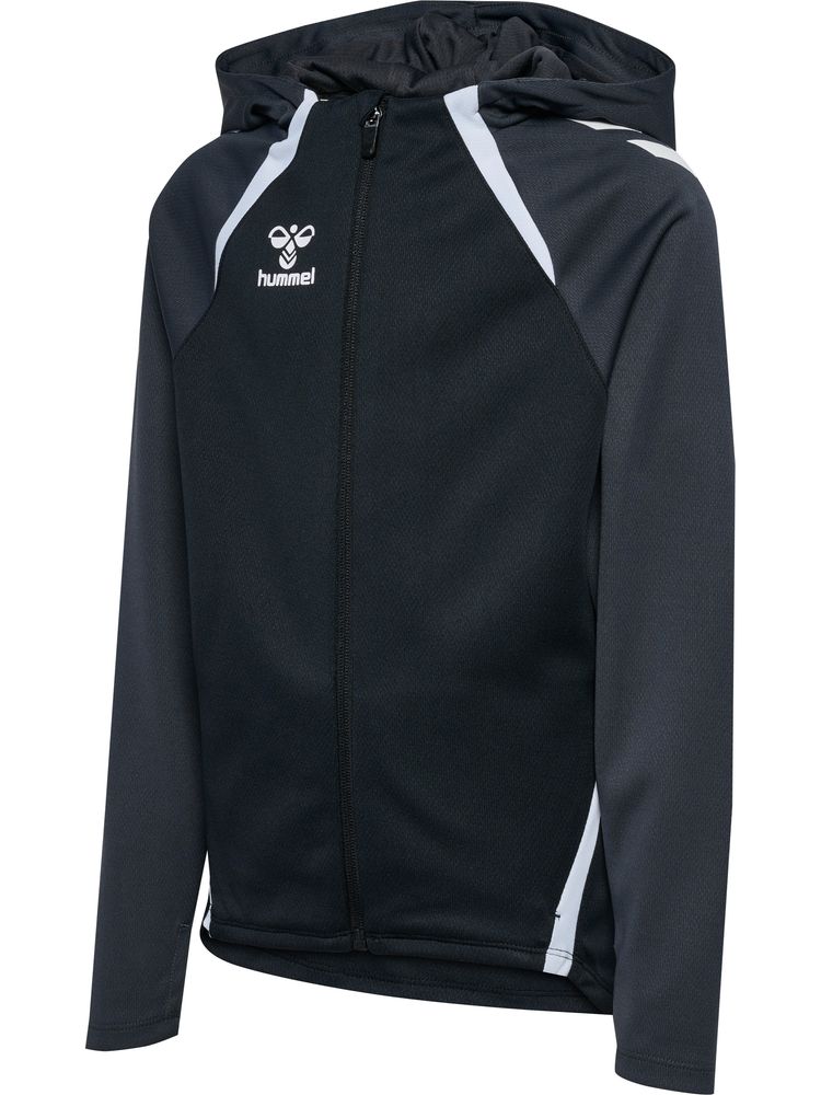 Hummel Hmllead 2.0 Zip Hoodie Kids - black/asphalt