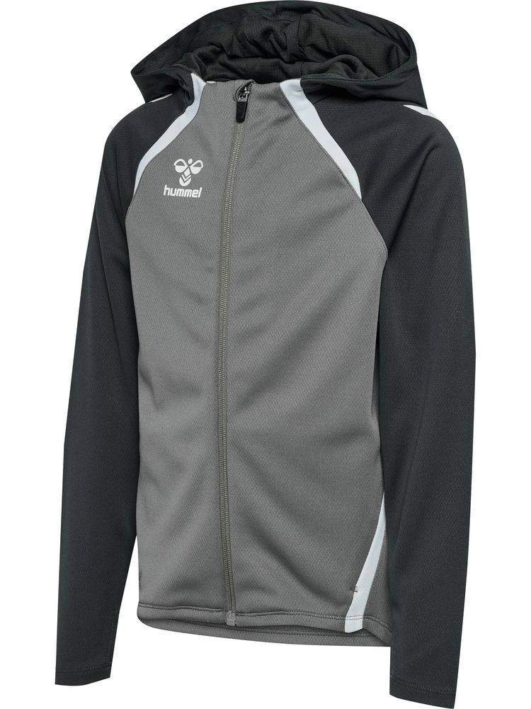 Hummel Hmllead 2.0 Zip Hoodie Kids - steel gray/asphalt