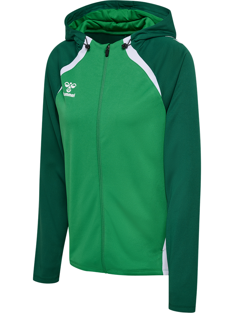 Hummel Hmllead 2.0 Zip Hoodie Woman - jelly bean/evergreen