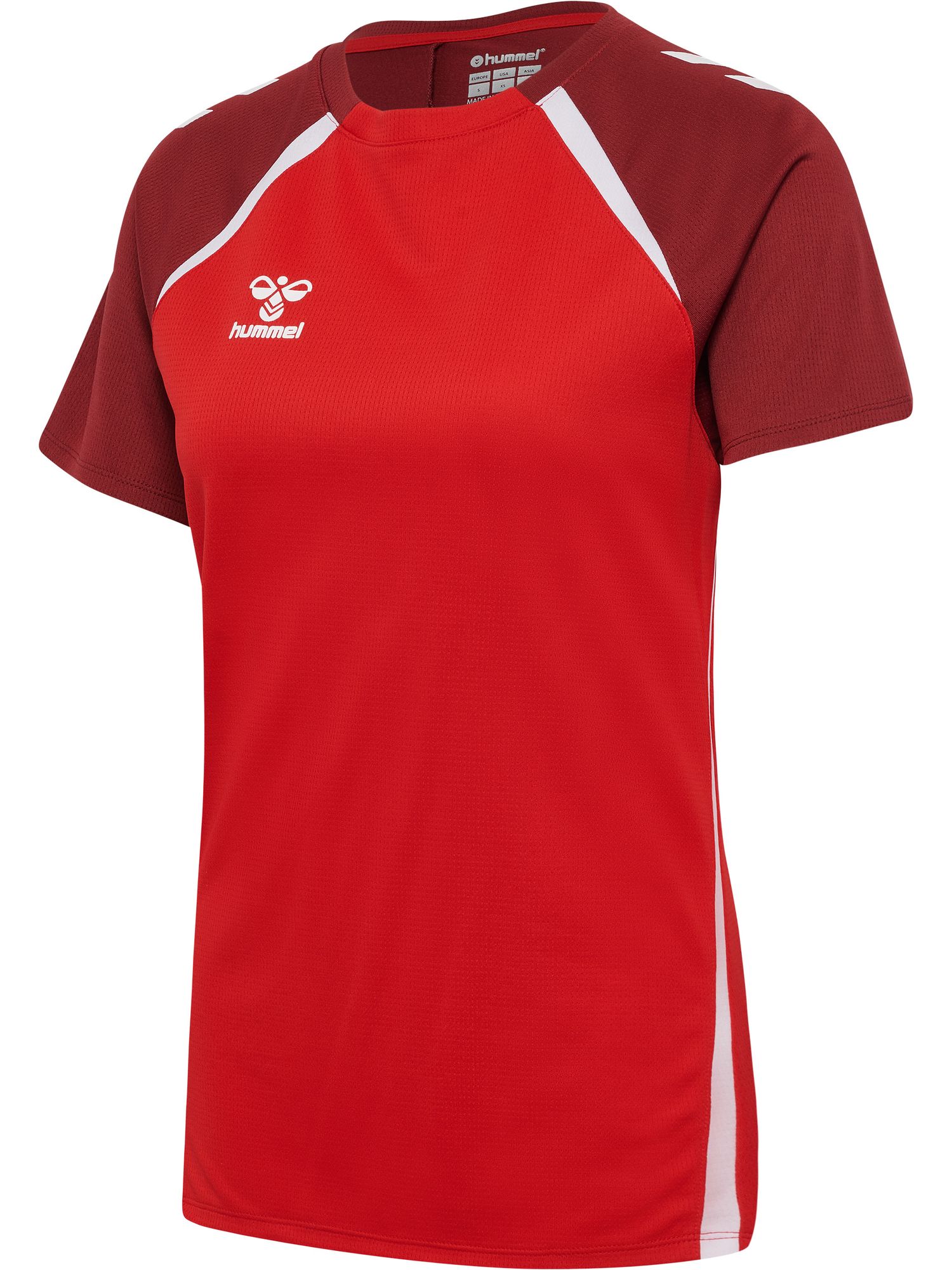 Hummel Hmllead 2.0 Jersey S/S Woman - true red/maroon