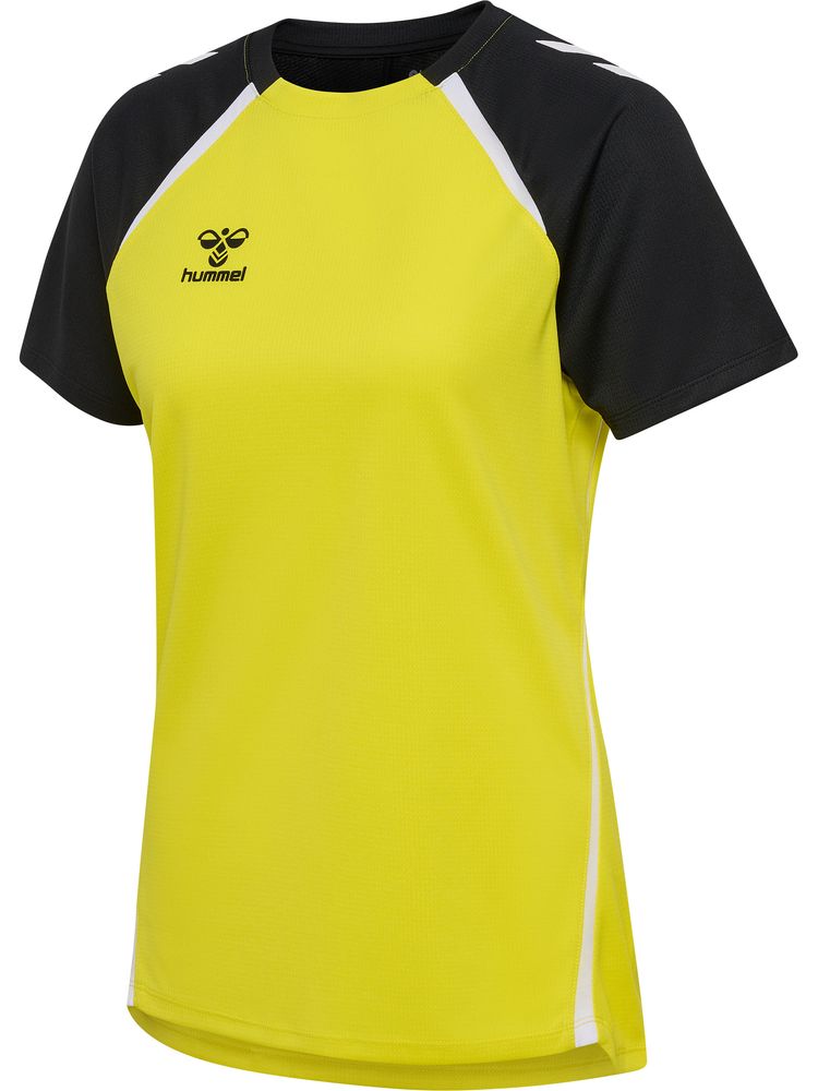 Hummel Hmllead 2.0 Jersey S/S Woman - blazing yellow/black