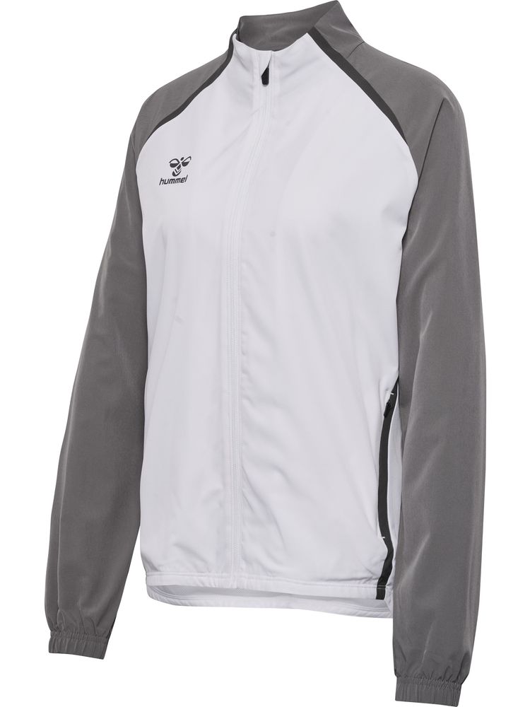 Hummel Hmllead 2.0 Woven Jacket Woman - white/steel gray