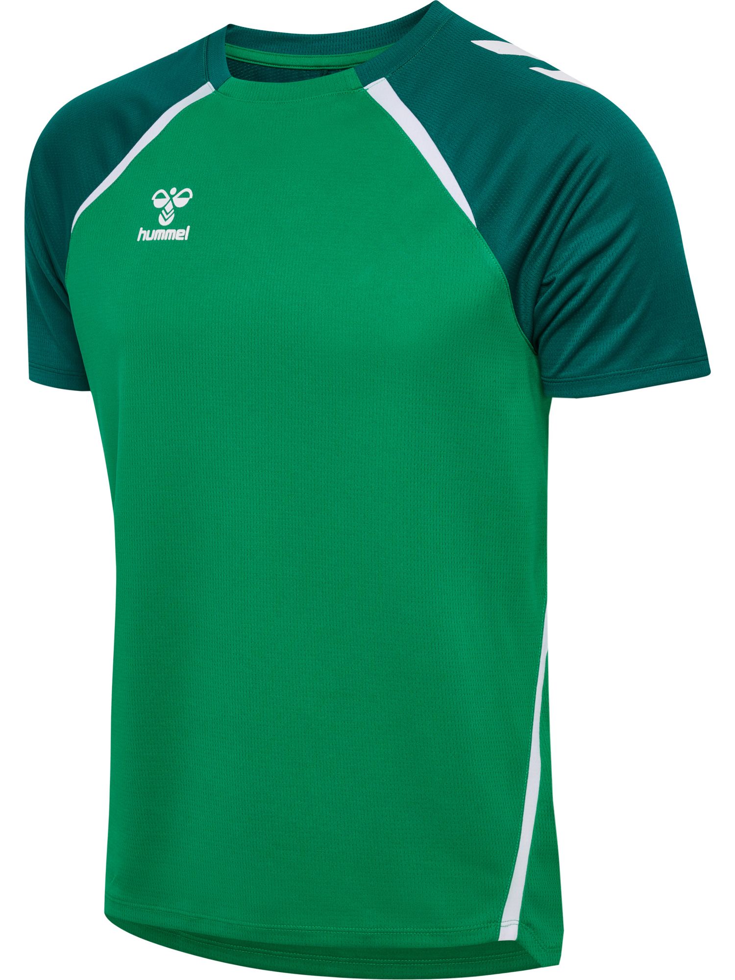 Hummel Hmllead 2.0 Jersey S/S - jelly bean/evergreen