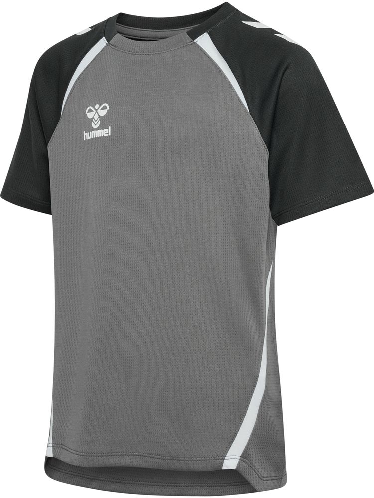 Hummel Hmllead 2.0 Jersey S/S Kids - steel gray/asphalt