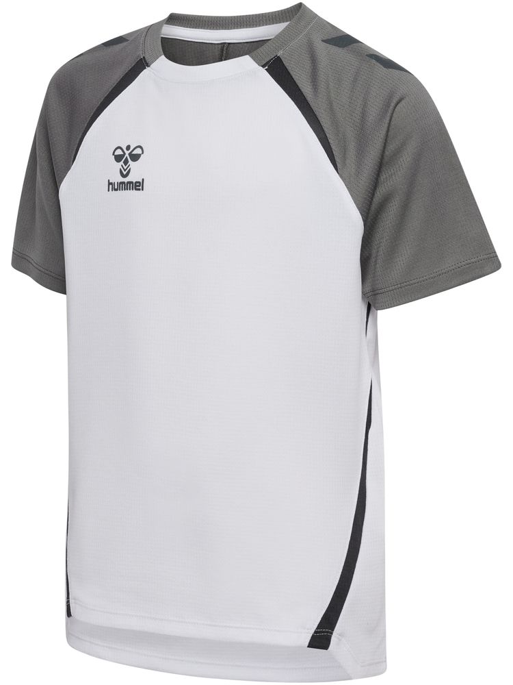 Hummel Hmllead 2.0 Jersey S/S Kids - white/steel gray