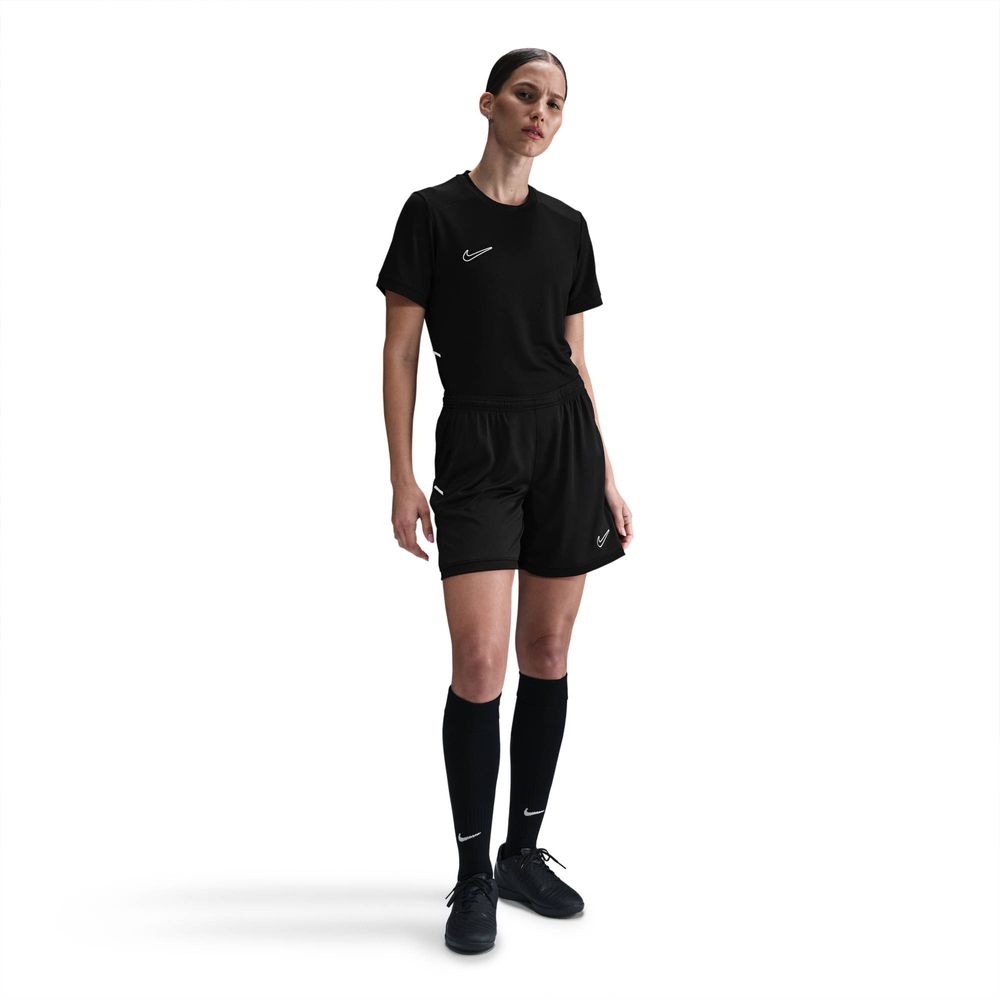 Nike W Nk Df Acd25 Top Ss Br - black/black/white/white
