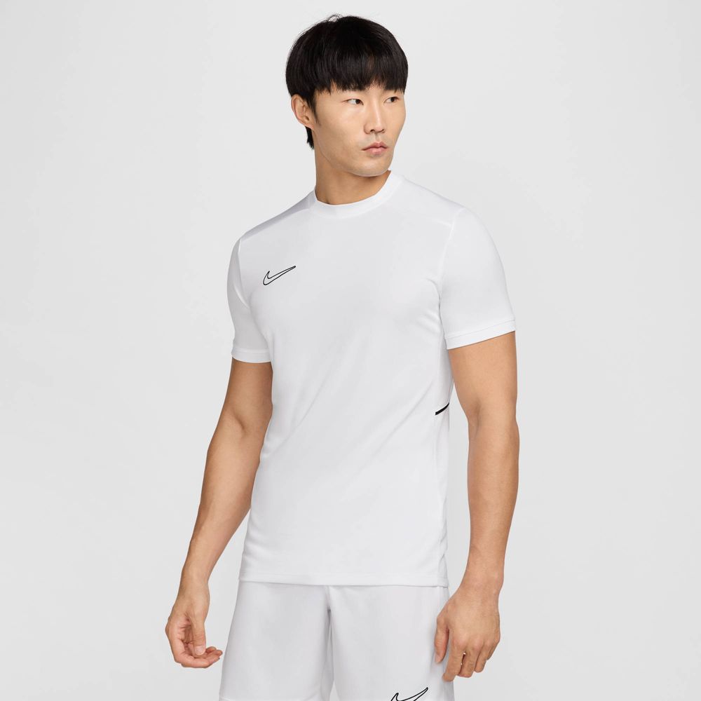 Nike Academy Dri-FIT Kurzarm-Fußballoberteil Herren - White / Black