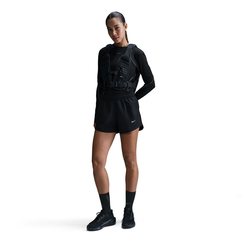 Nike Tempo Dri-Fit Laufshorts mit Innenslip und mittelhohem Bund Damen - Black / Reflective Silv
