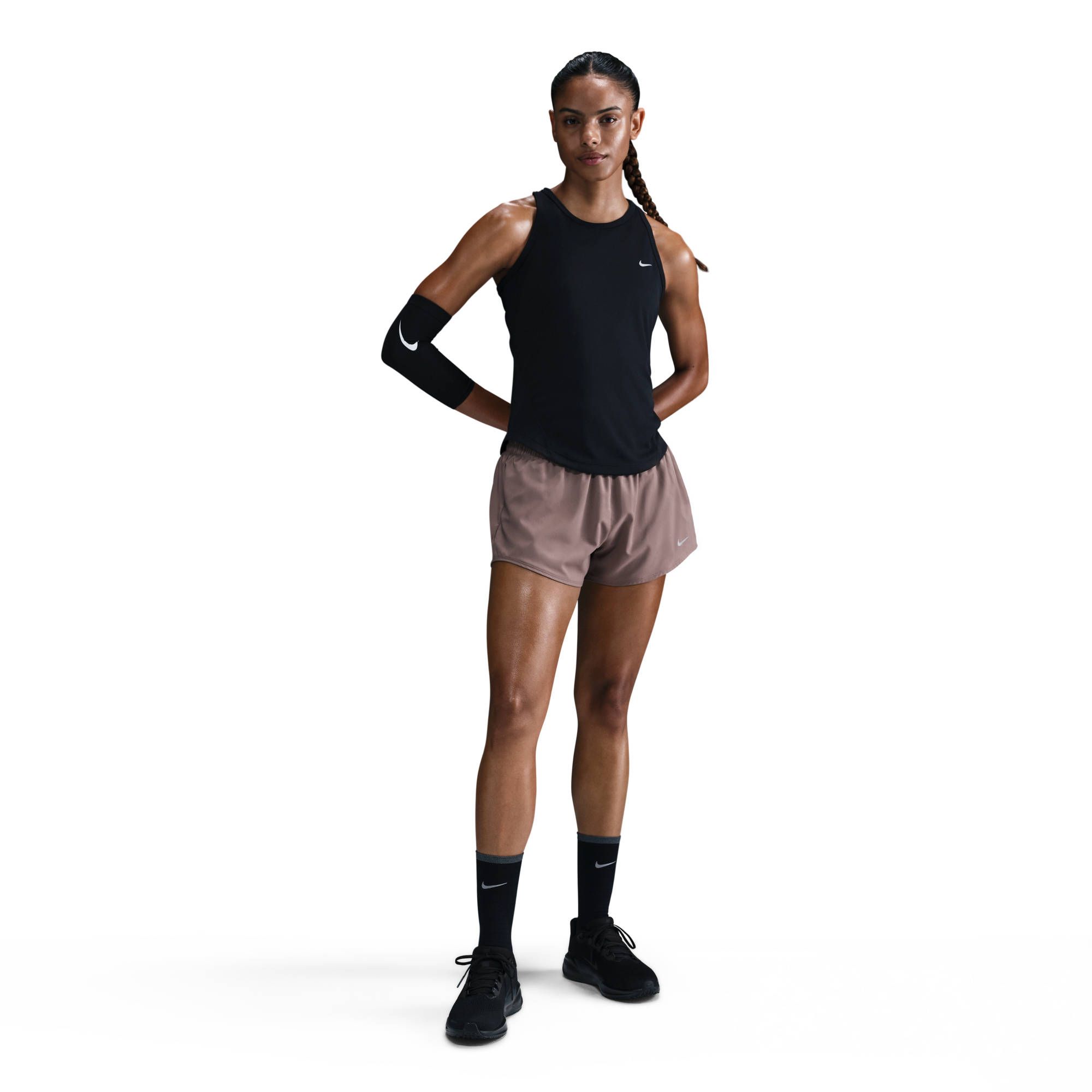 Nike W Nk Tempo Df Tank - black/reflective silv