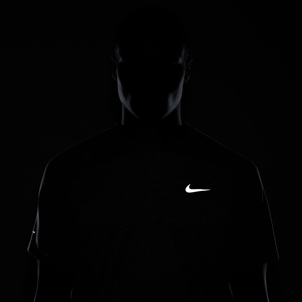 Nike M Nk Dfadv Stride Ss Top - smoke grey/htr/reflective silv