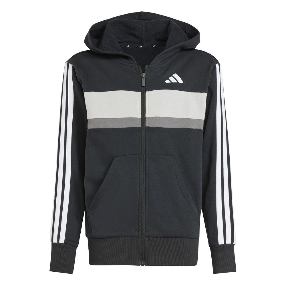 adidas J 3S Tib Fl Ts - black/white/gretwo