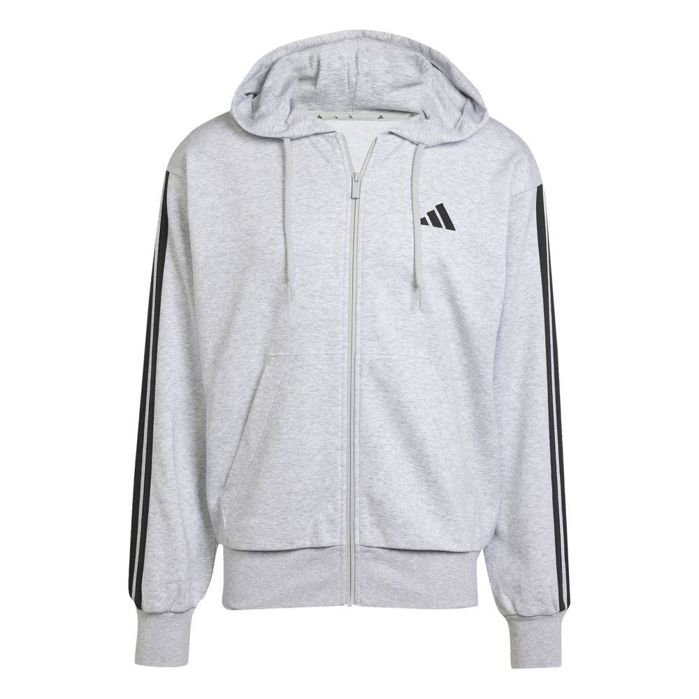 adidas M 3S Ft Fz Hd - lgreyh/black