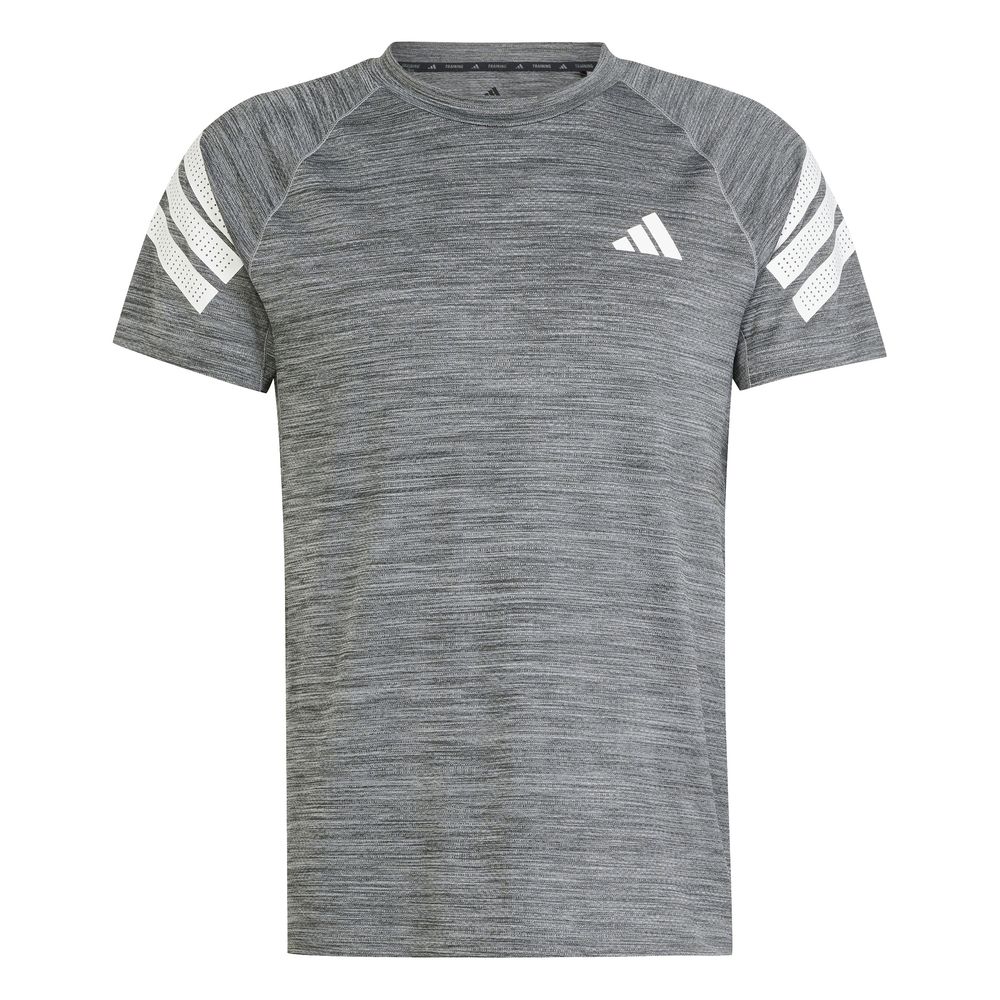 adidas Gym+ 3S Tee - blckme/white