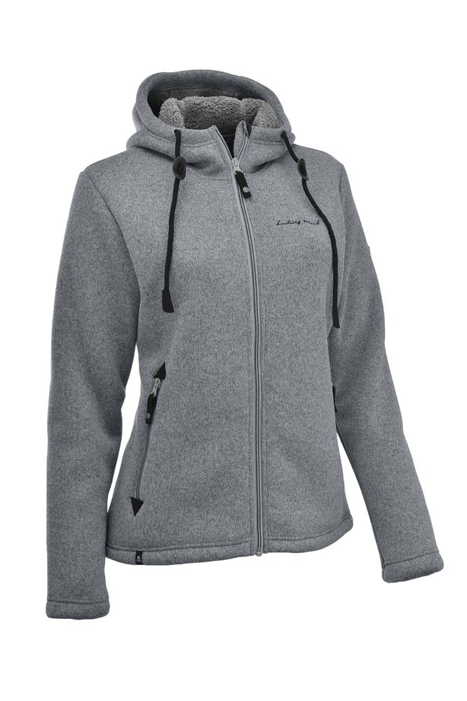 Maul Chieming - Strickfeecejacke+Ka - light grey