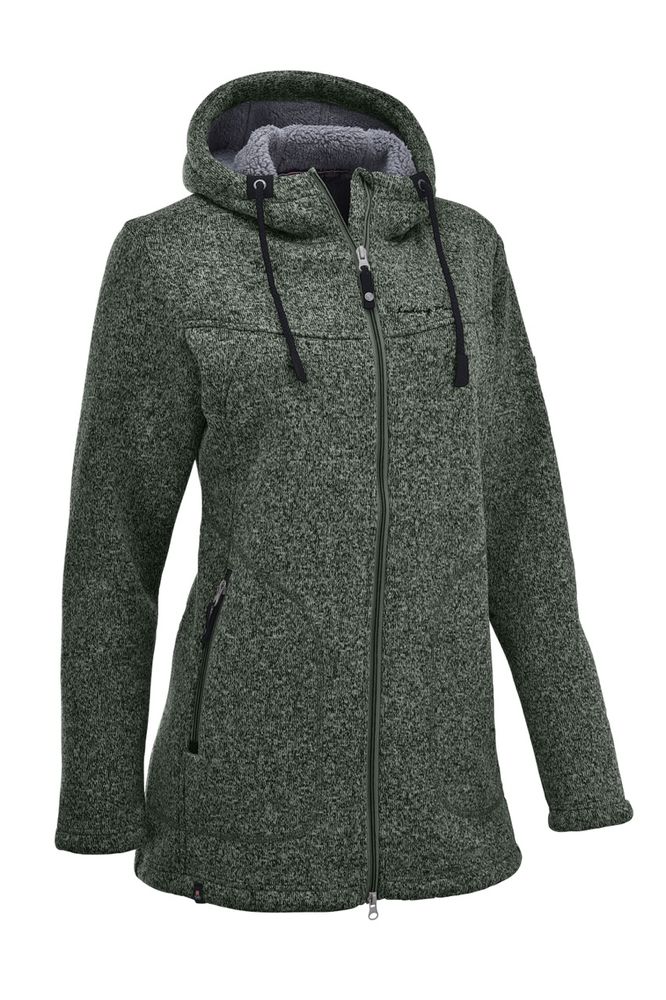 Maul Wilde Kaiserin - Strickfleece - forest green