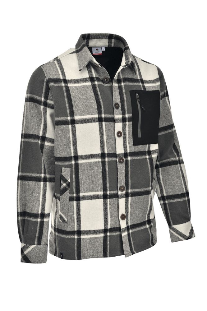 Maul Villingen - Flanell Hemdjacke - dark grey