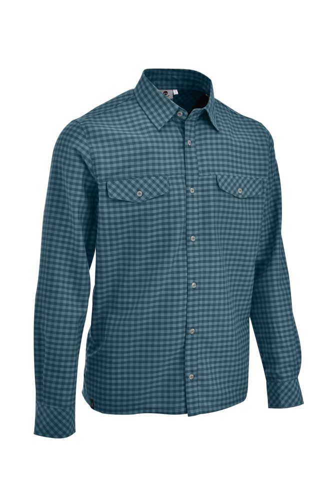 Maul Schwandorf Xt - 1/1 Flanellhem - petrol blue