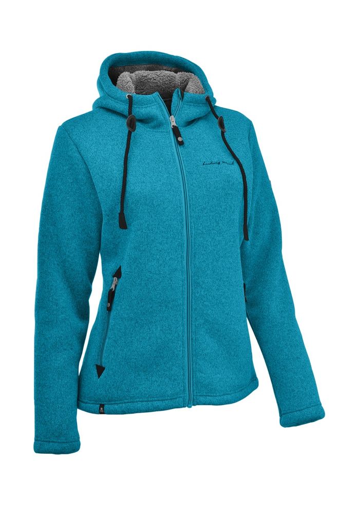 Maul Chieming - Strickfeecejacke+Ka - stein