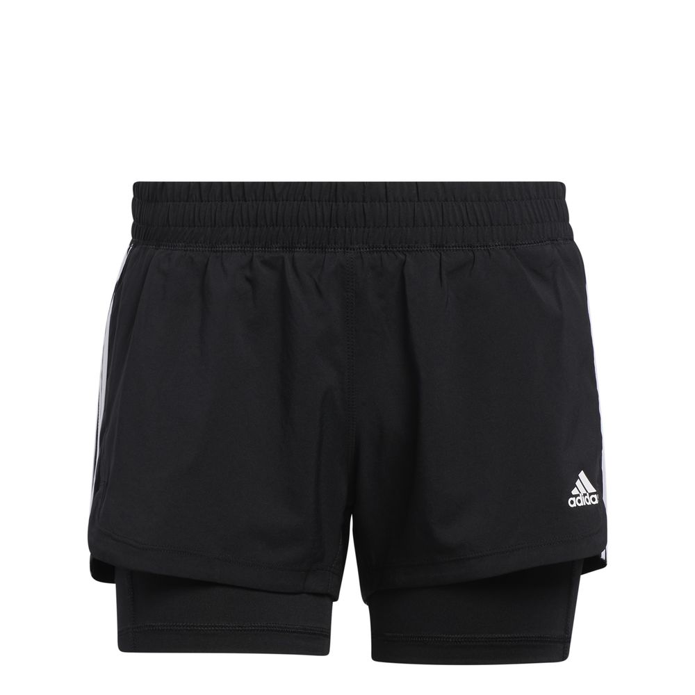 adidas Pacer 3-Streifen Woven Two-in-One Shorts