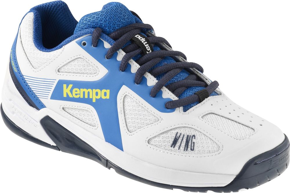 Kempa WING JUNIOR - weiß/fair blau/marine