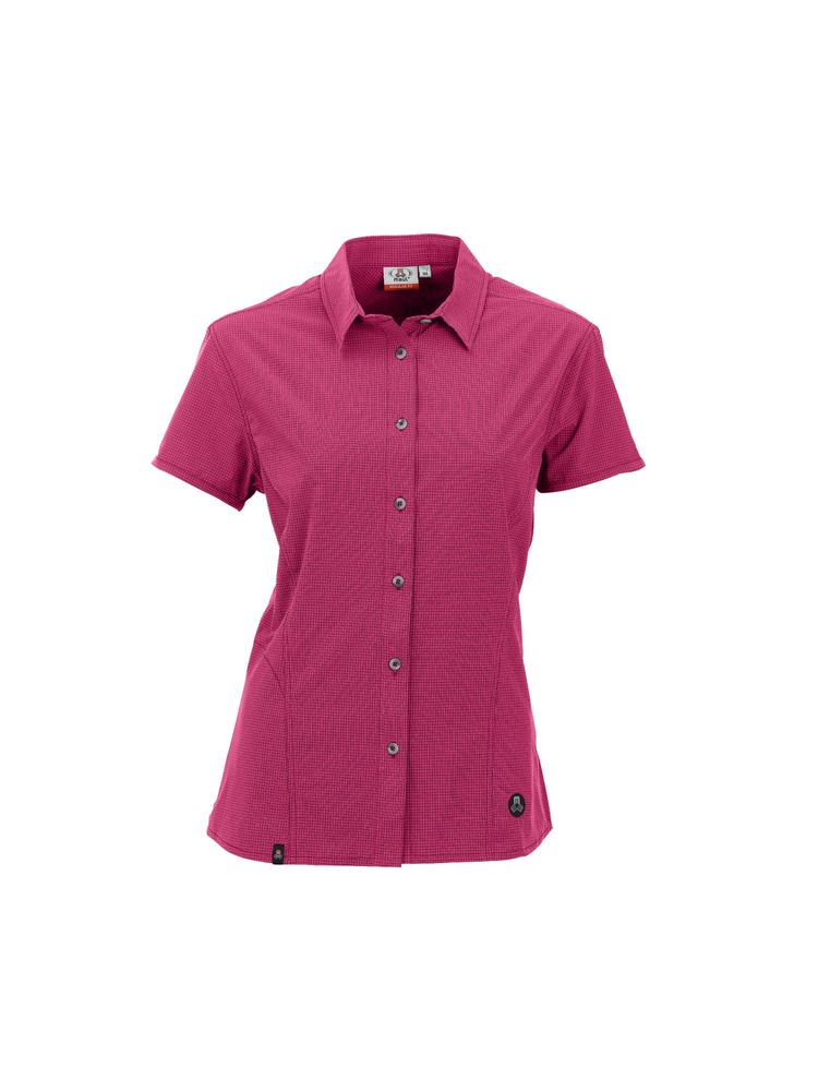 Maul Agile 3Xt - 1/2 Bluse Karo Las - cherry