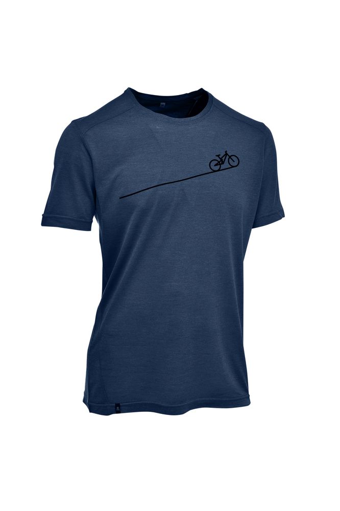 Maul Bezau - 1/2 T-Shirt+Print - sky blue