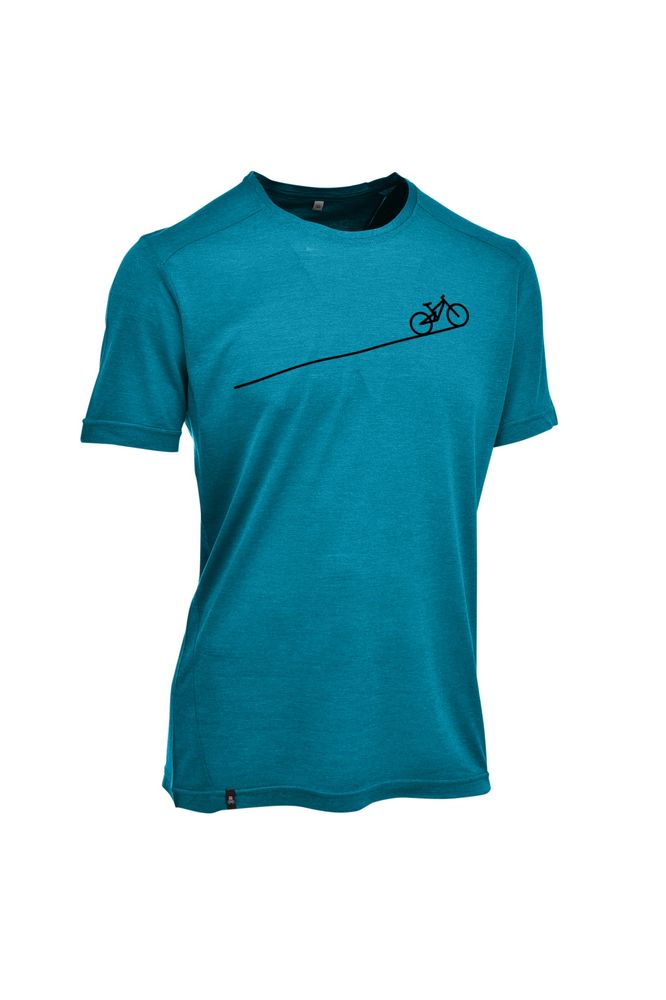 Maul Bezau - 1/2 T-Shirt+Print - tuerkis