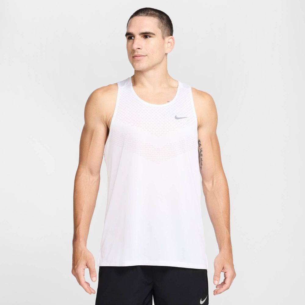 Nike M Nk Dfadv Stride Tank - white/reflective silv