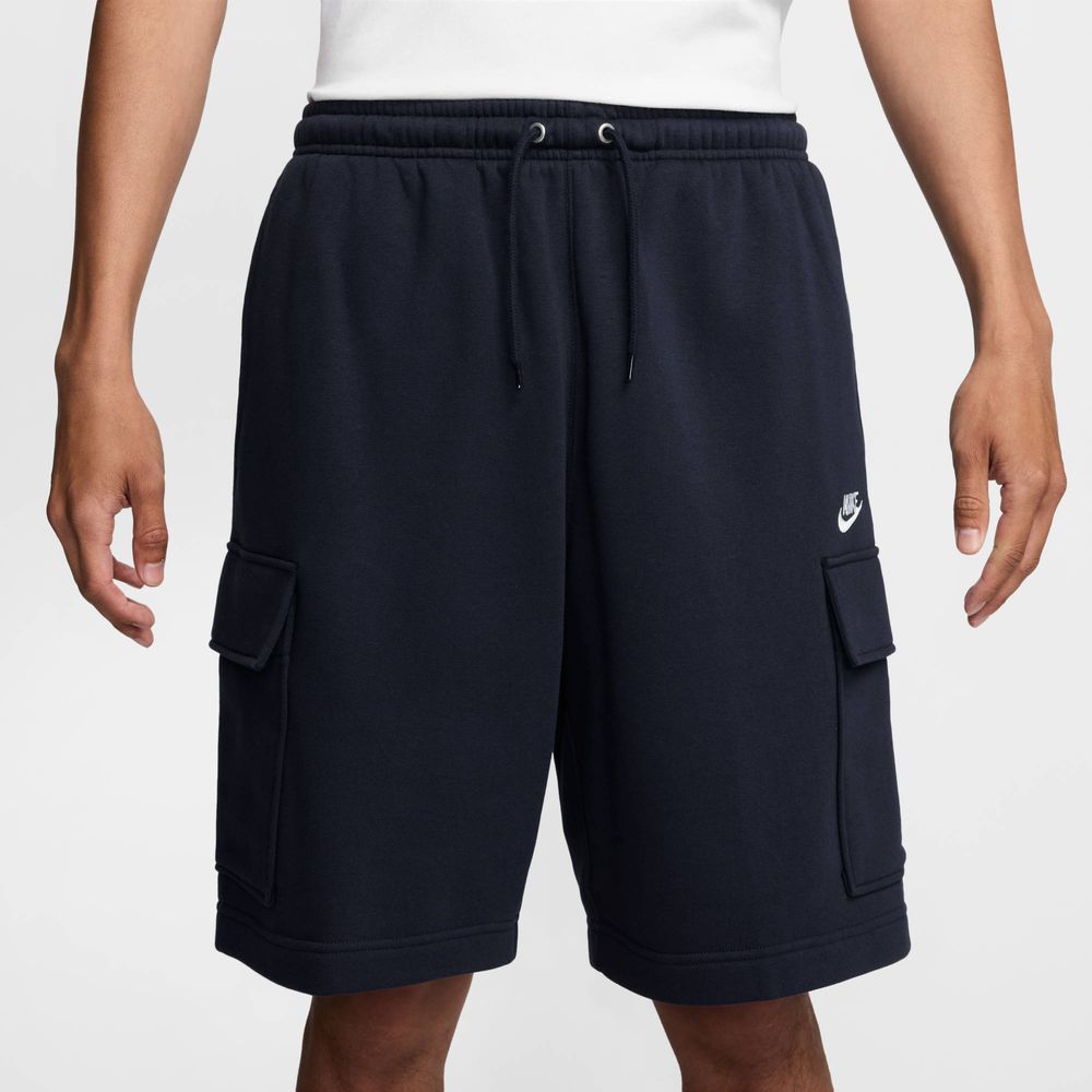 Nike Club Fleece-Cargo-Shorts für Herren - Obsidian / White