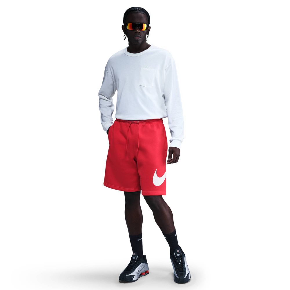 Nike Club Fleece-Shorts für Herren - University Red / White