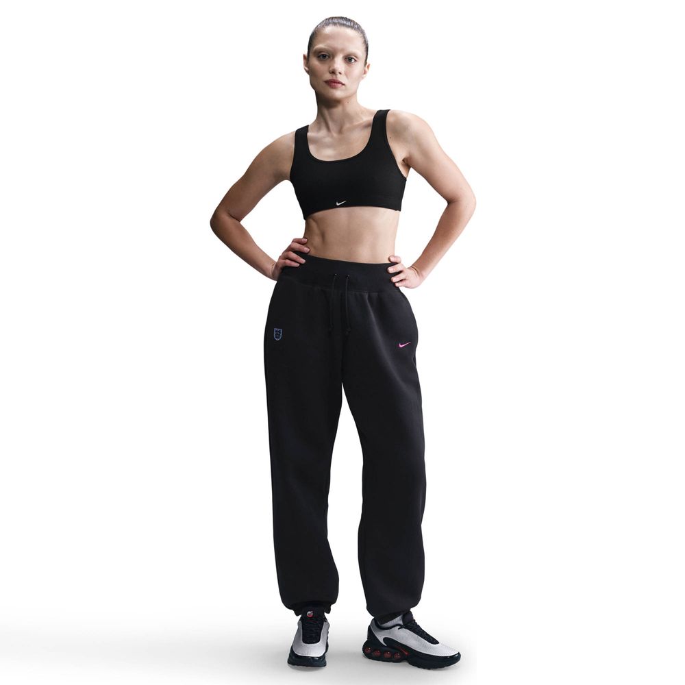 Nike Ent W Nsw Phnx Flc Hr Os Pant - black/black/vivid purple