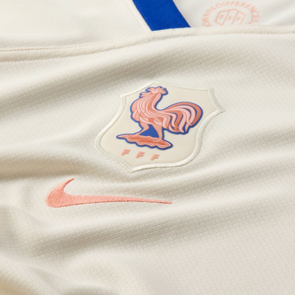 Nike Fff W Nk Df Stad Jsy Ss Aw - pale ivory/bright blue/lt madder ro