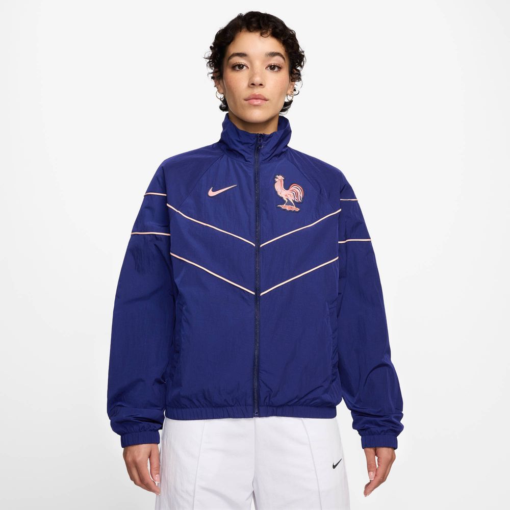 Nike Fff W Nsw Uv Wvn Nk Wr Jacke - blue void/blue void/bleached coral