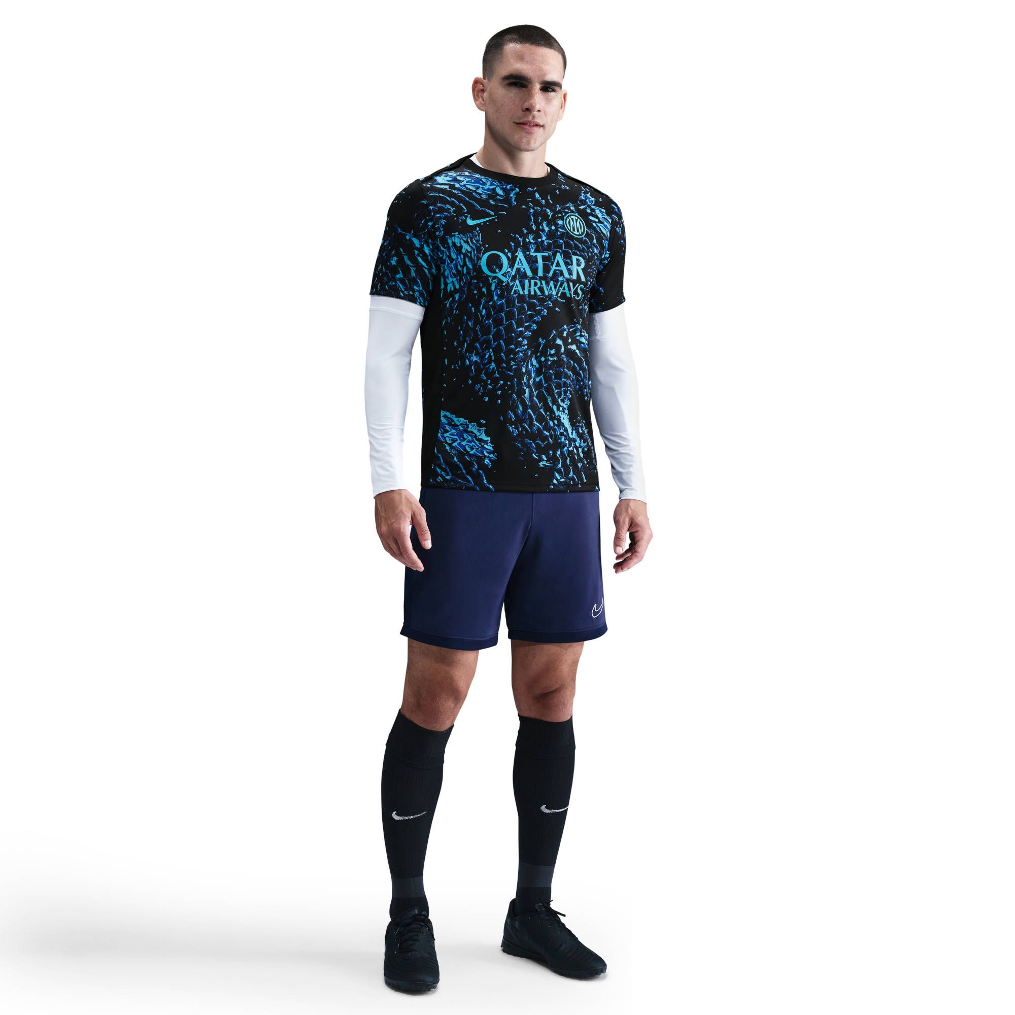 Nike Inter M Nk Df Acdpr Ss Top Kpm - chlorine blue/black/chlorine blue
