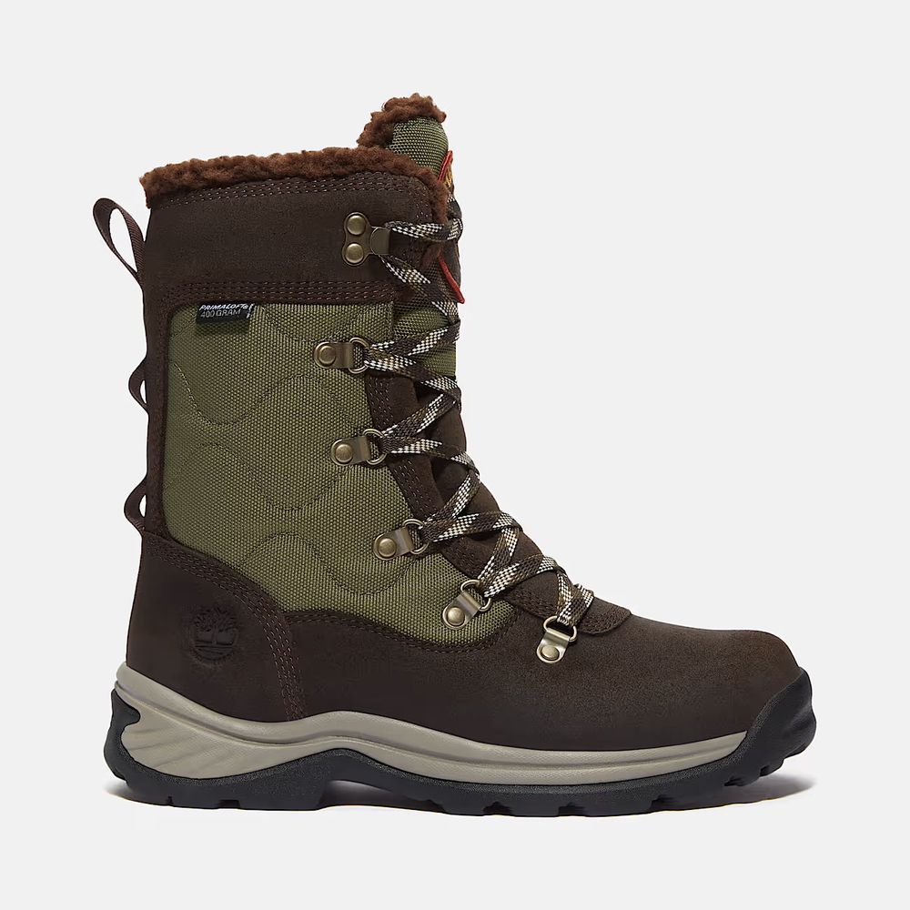 Timberland CHOCORUA TALL LACE UP WATERPROOF SNOW BOOT DARK BROWN FULL GRAIN - DARK BROWN FULL GRAIN