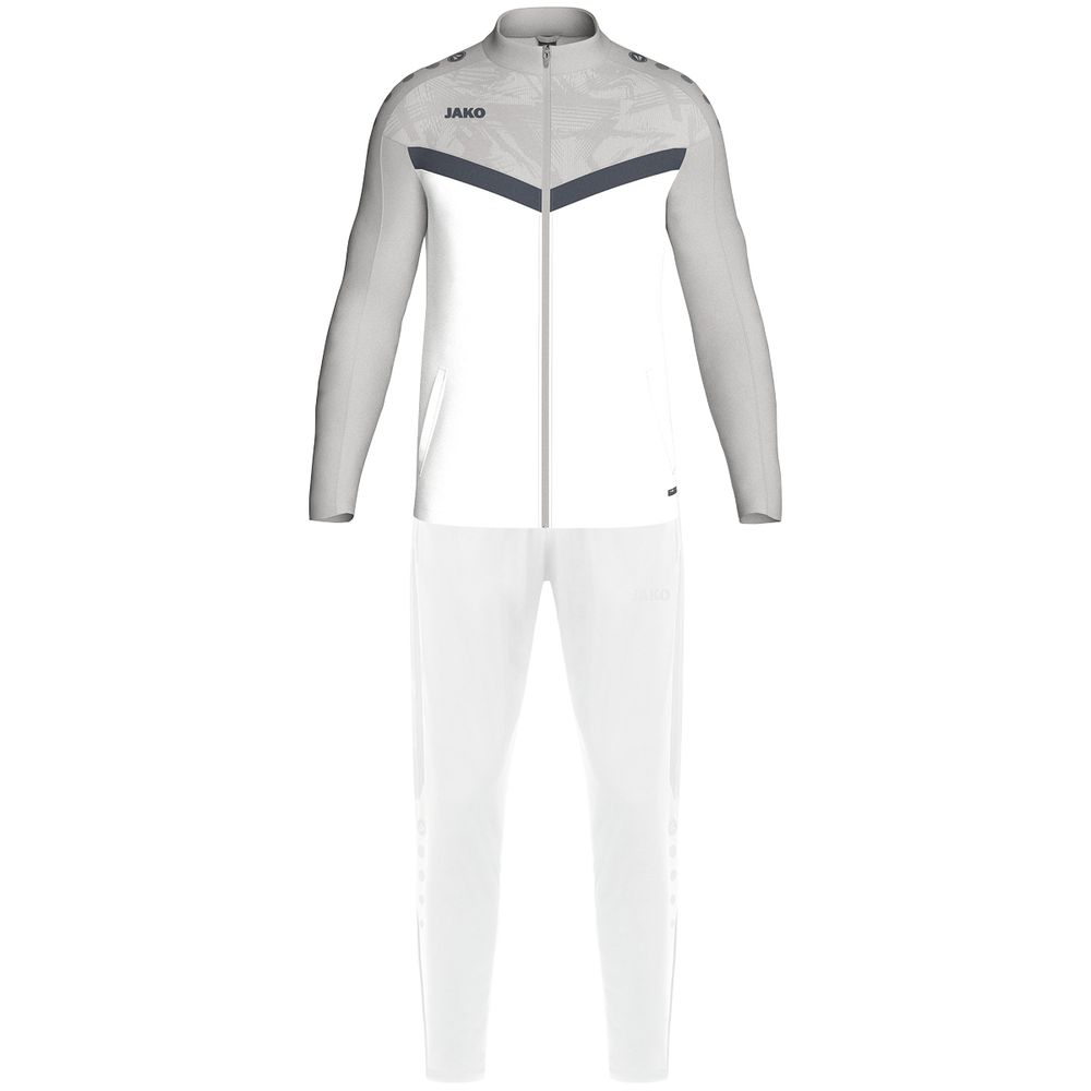 Jako Polyesteranzug Iconic - weiß/soft grey/anthra light