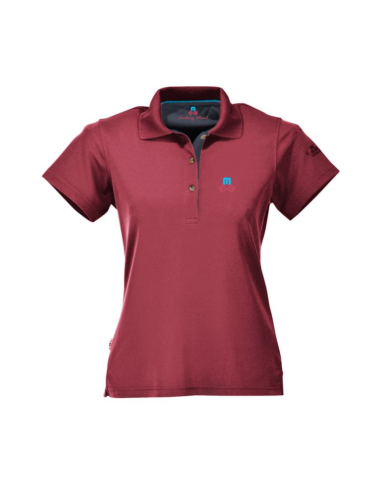 Maul Aeschi fresh-1/2 Poloshirt - hibiscus red/ni