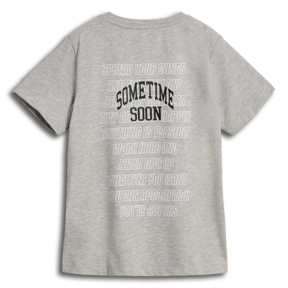 Hummel stmEMPOWER T-SHIRT S/S - GREY MELANGE - 104 - grey melange