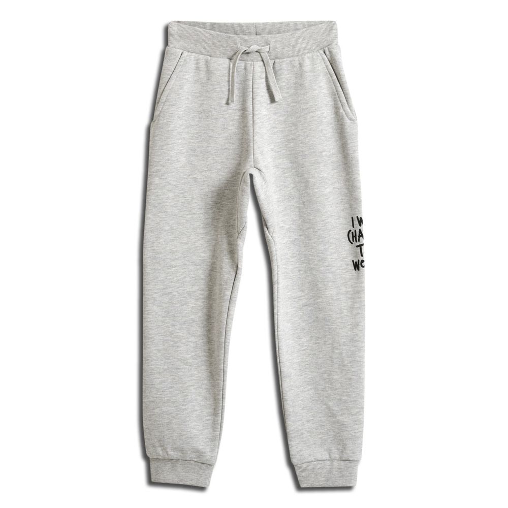 Hummel stmPASADENA PANTS - GREY MELANGE - 104 - grey melange