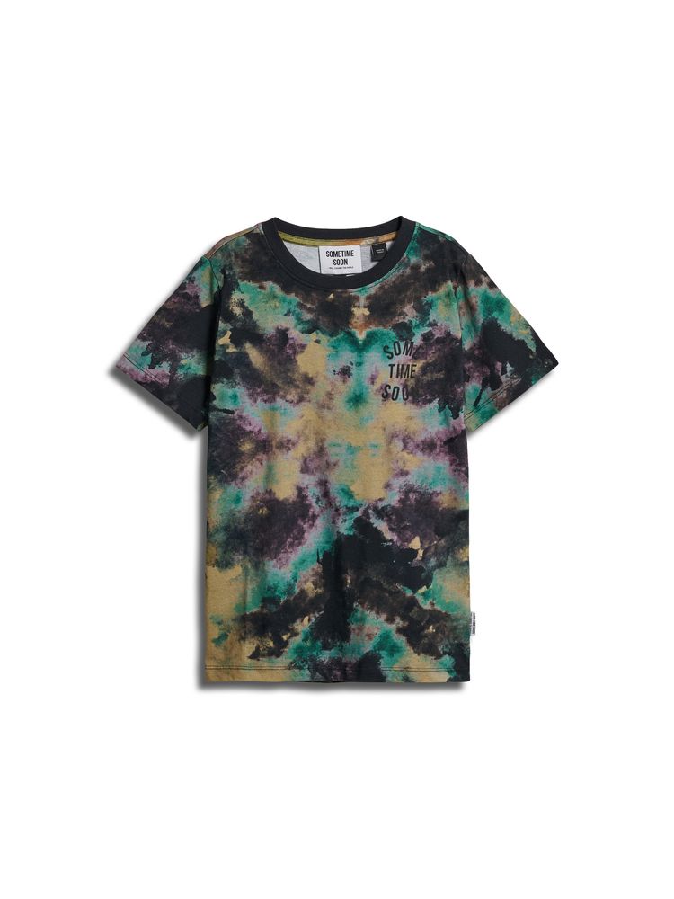 Hummel stsREVOLUTION AOP T-SHIRT S/S - ANTIQUE GOLD - 116 - antique gold