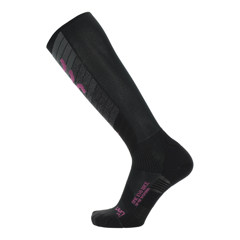 WOMAN SKI EVO RACE ONE SOCKS - Black/Purple