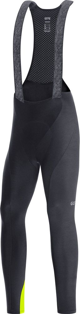 Gore C3 Thermo Trägerhose+ - black/neon yellow