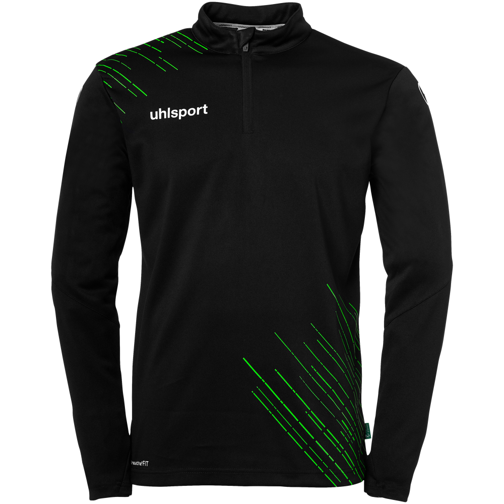 Uhlsport SCORE 26 1/4 ZIP TOP - schwarz/fluo grün