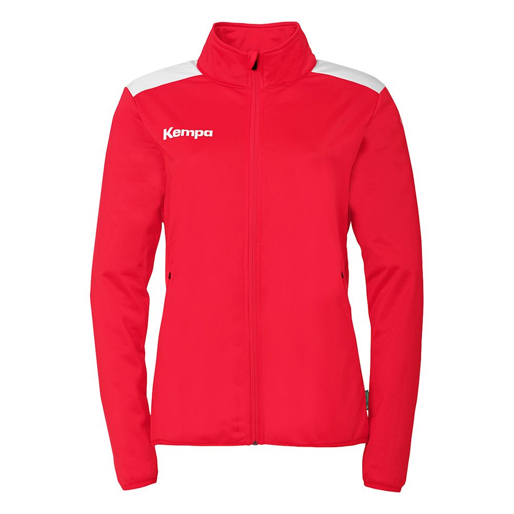 Kempa Emotion 27 Poly Jacke Damen - rot/weiß