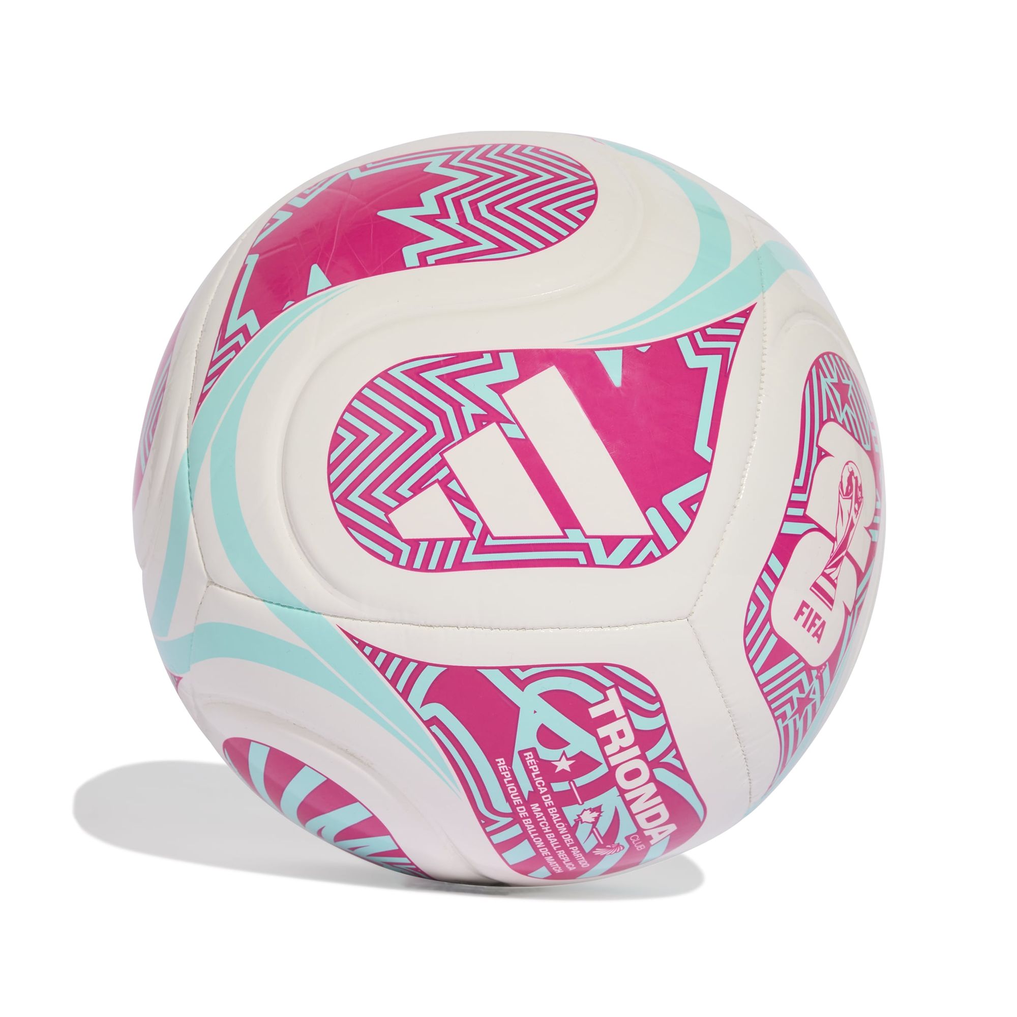 adidas Ball Trionda Fußball Weltmeisterschaft 2026 World Cup CLB - white/flaaqu/shopnk