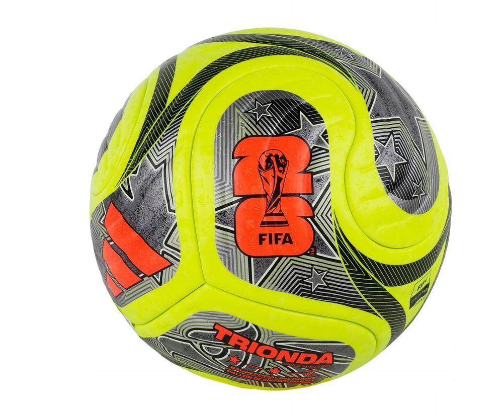 adidas Ball Trionda Fußball Weltmeisterschaft 2026 World Cup Pro Winterball - luclem/black/silvmt